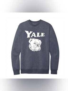 Yale University Mascot Handsome Dan Oversized Crewneck Sweater Size Large